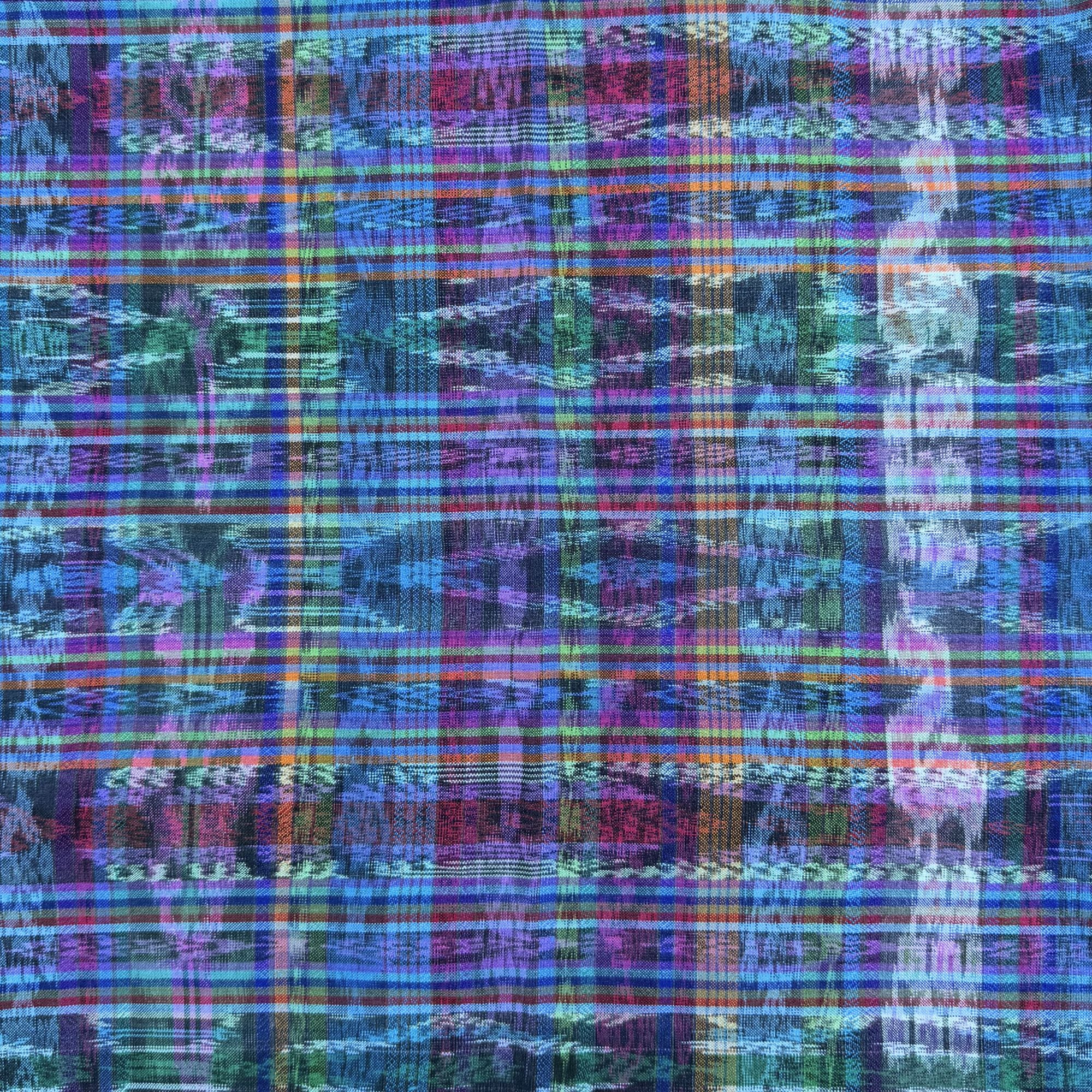 Multicolored plaid pattern napkin
