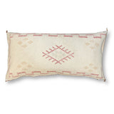 Ivory Cactus Silk lumbar pillow cover