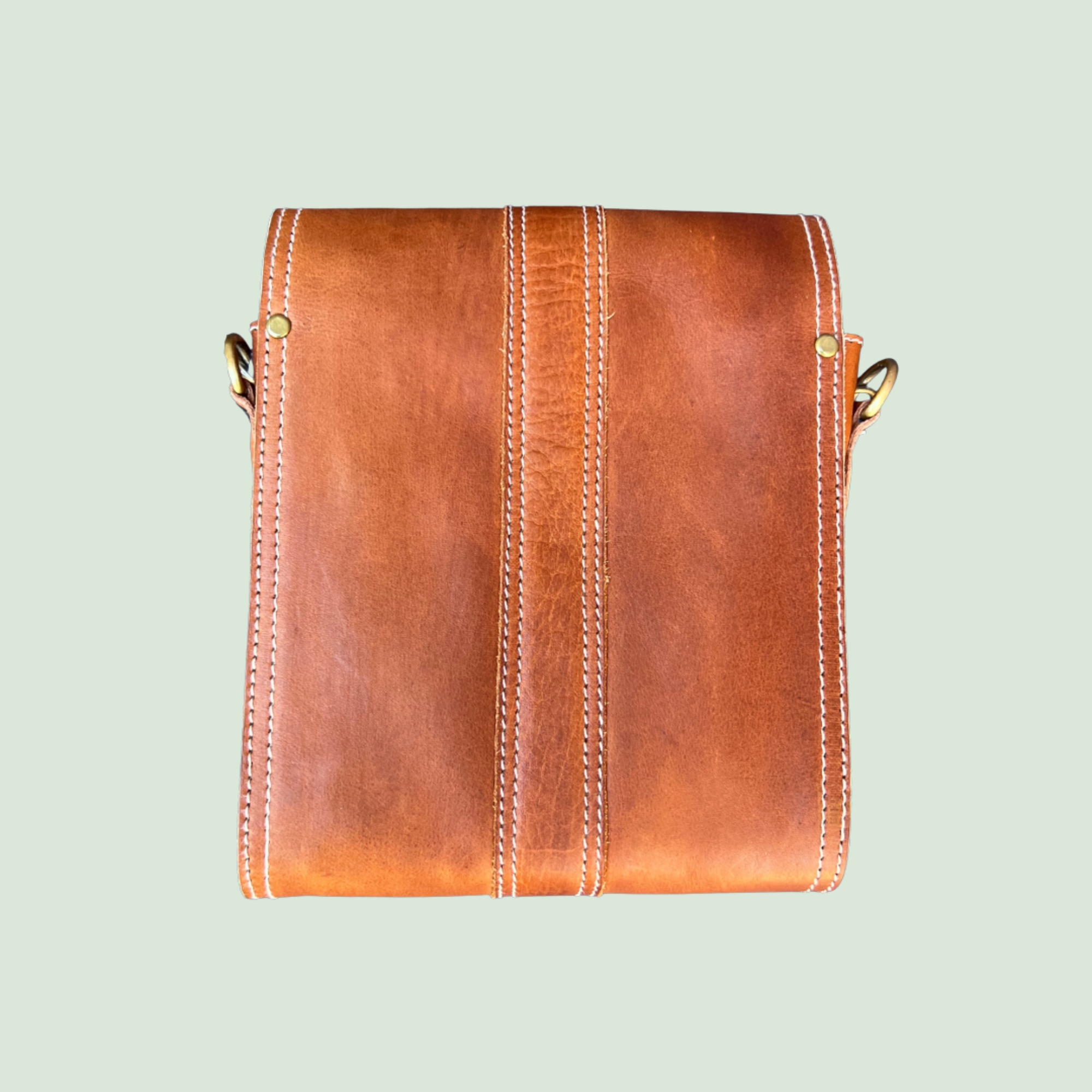 Leather Mini Crossbody (Natural)