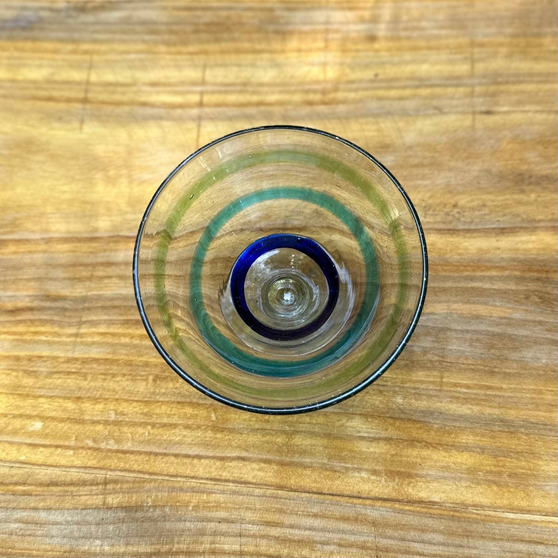Handblown Striped Martini/Margarita Glasses, Set of 2 – Intertwined:  Handmade for Good