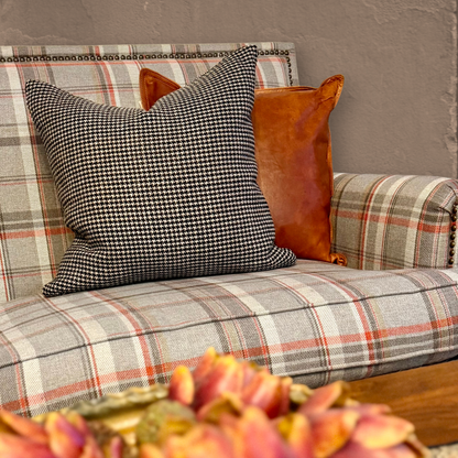 Natural Nettle Fiber Pillow Cover – Artisan-Made, Earth-Tone Home Décor