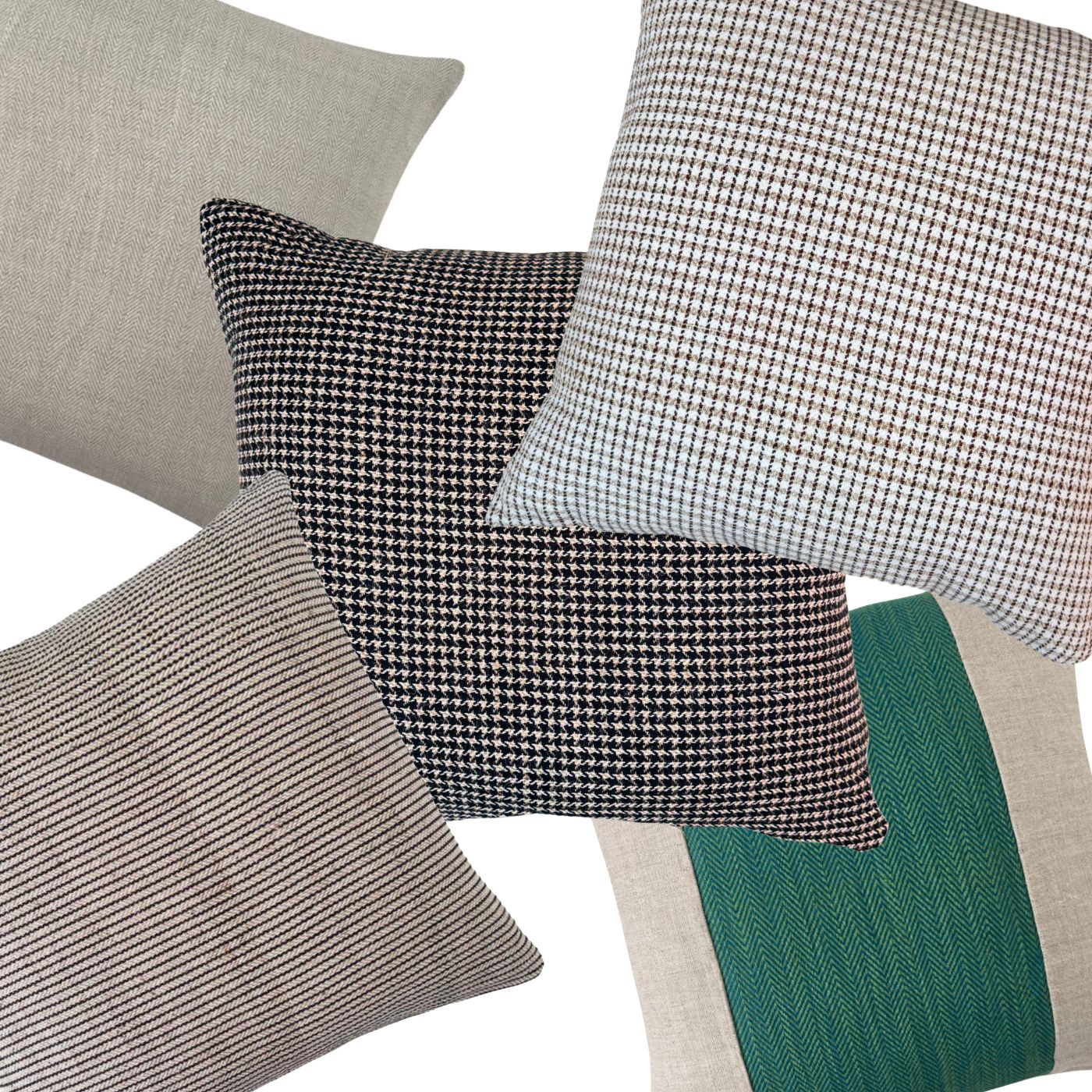Collection of various Nettle & Hemp Pillows