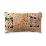 Embroidered Huipil & Handwoven Cotton Throw Pillow Cover