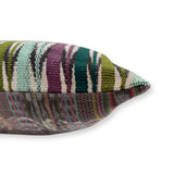 Embroidered Huipil & Handwoven Corte Throw Pillow Cover