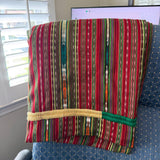 One-of-a-Kind Cotton Corte Blanket (Mazatenango)
