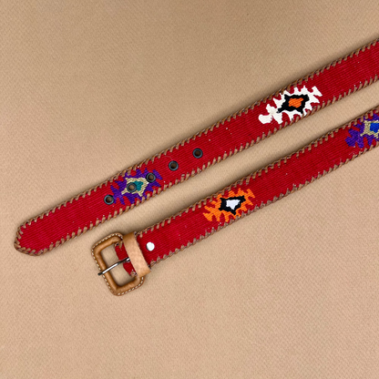 Red Guatemalan Belt - Color Variations
