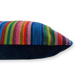 Embroidered Huipil & Handwoven Corte Throw Pillow Cover