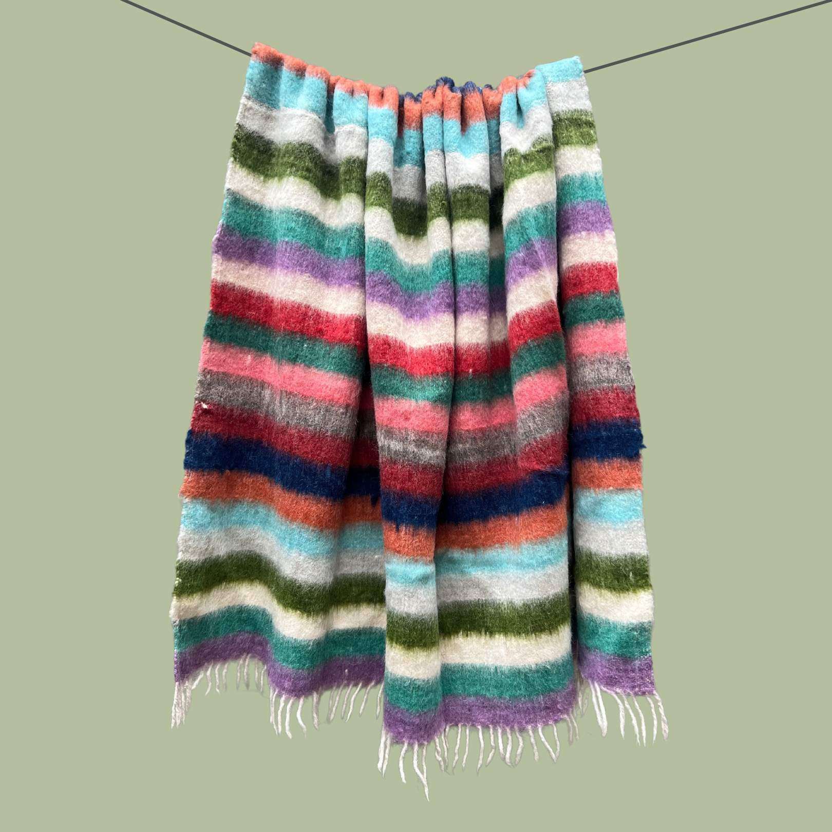 Heirloom Wool Momo Blanket | Cozy, Hot Spring-Felted Throw Handcrafted by Mayan Artisans