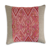 Huipil & Hemp Throw Pillow Cover