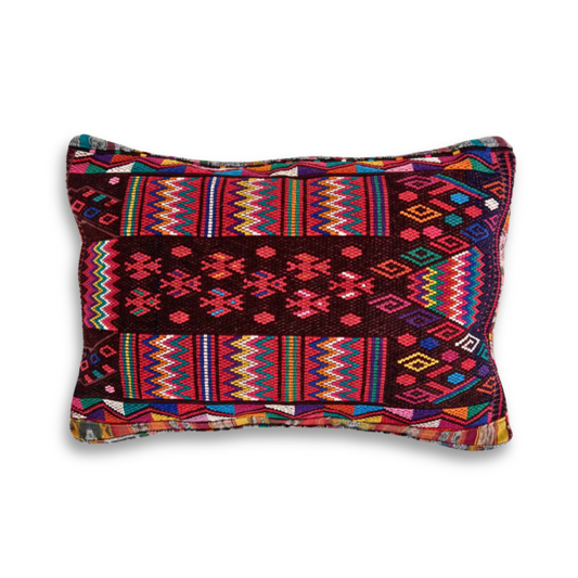 Huipil & Hemp Throw Pillow Cover