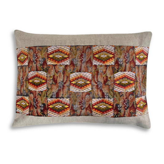Huipil & Hemp Throw Pillow Cover