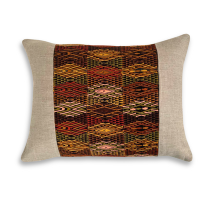 Huipil & Hemp Throw Pillow Cover