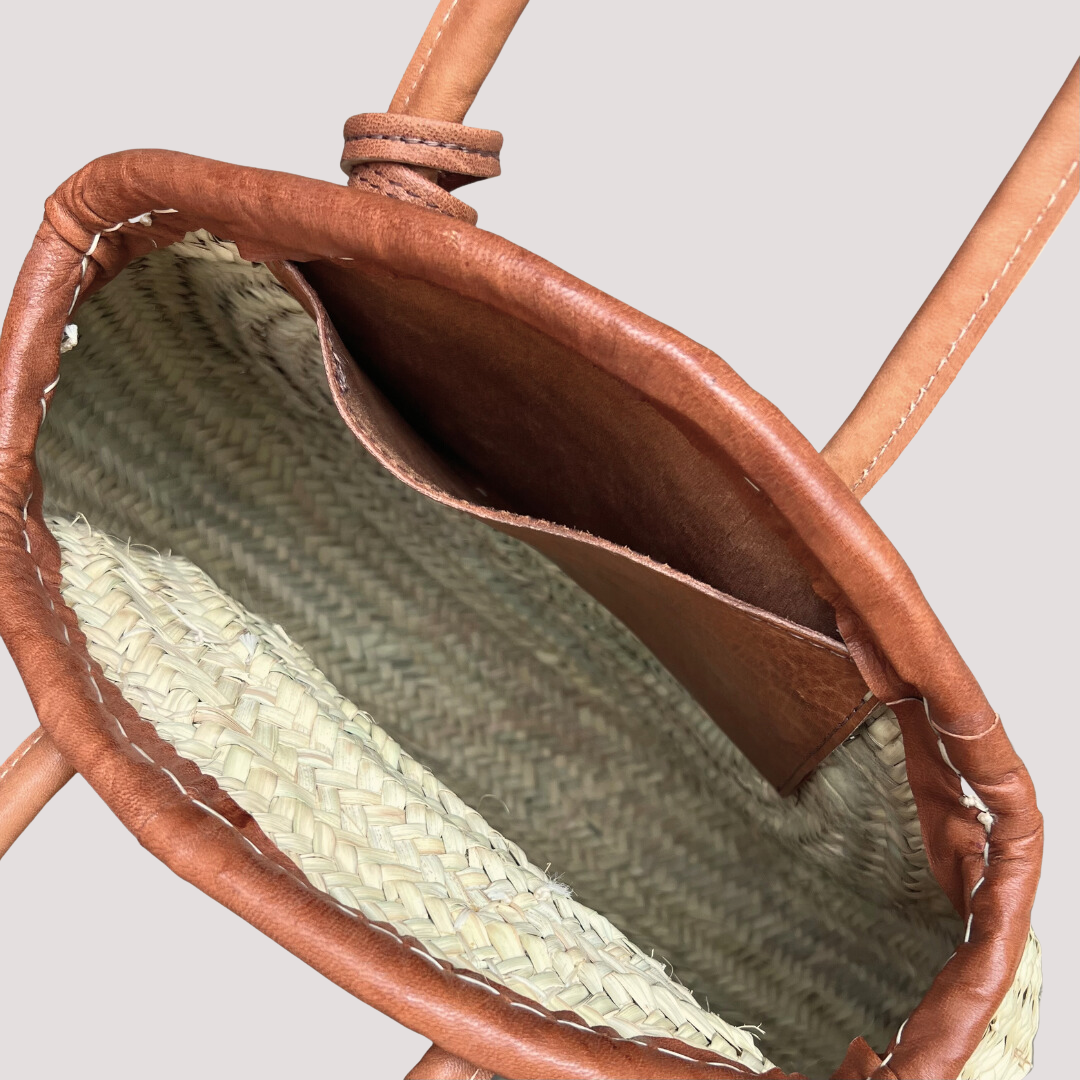 Circle woven purse cheap