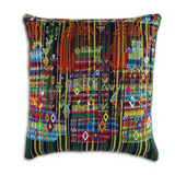 Huipil & Hemp Throw Pillow Cover
