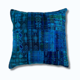 Overdyed Patchwork Corte & Hemp Pillow