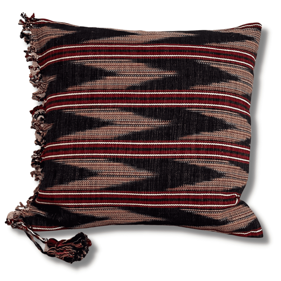 Jaspe Pillow with Fringe - Intertwined