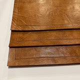 Single Leather Seamed Placemat (Natural)