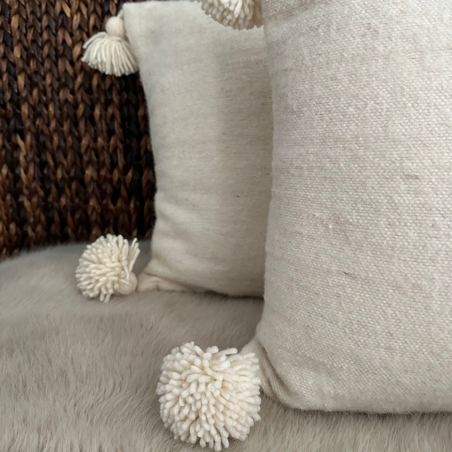 Wool Tassel Pillow