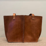 Seamed Leather Tote (Natural)