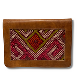 Leather & Kilim Crossbody Bag