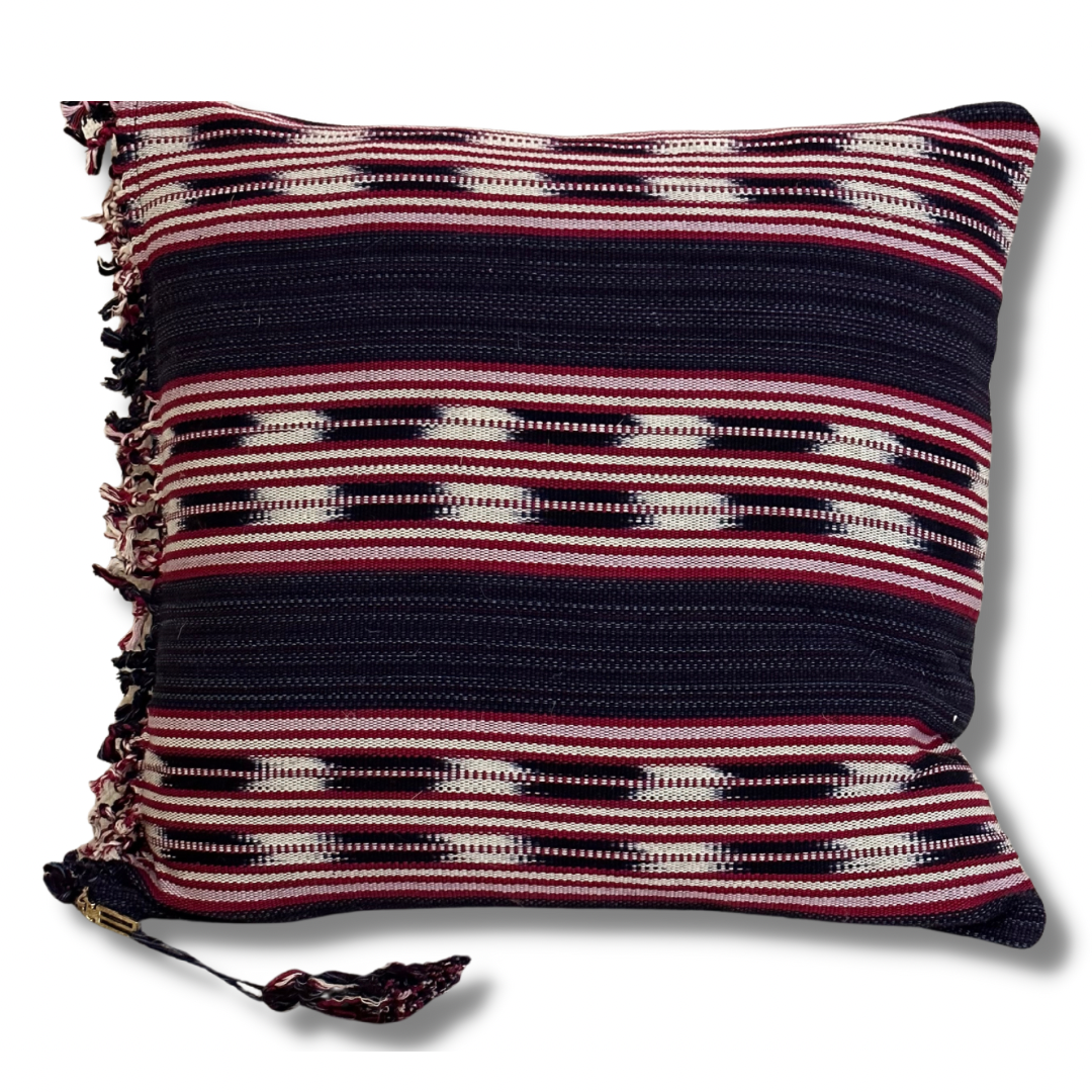 Jaspe Pillow with Fringe - Intertwined