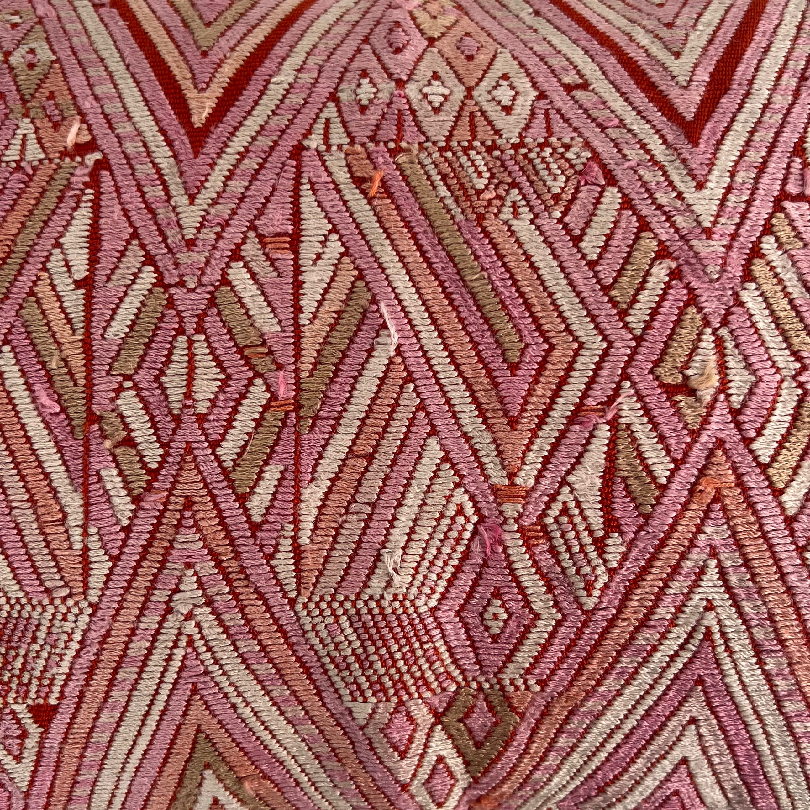 Huipil & Hemp Pillow - Intertwined
