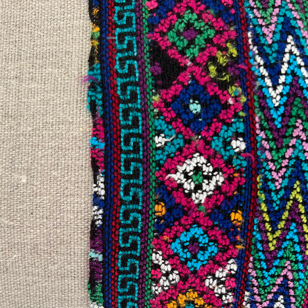 Huipil & Hemp Pillow - Intertwined